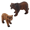 Pikkukuva 2 / 3: Set of 2 Figures Brown bear with cub  Forest Animals series
