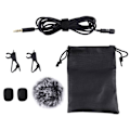 Miniatyrbillede 1 af 4: Mikrofons Puluz Lavalier 3.5mm Black