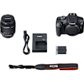 Miniatyrbild 5 av 9: Canon | SLR Camera Kit | Megapixel 24.1 MP | ISO sensitivity (max) 12800 | Display diagonal 3.0 " | Wi-Fi | Video recording | APS-C | Black