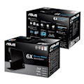 Miniatyrbilde 7 av 7: Asus | SBW-06D2X-U | Interface USB 2.0 | DVD±RW | CD read speed 24 x | CD write speed 24 x | Black