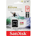 Miniatyrbilde 3 av 3: SanDisk Extreme 128 GB MicroSDXC UHS-I Class 10 + adapter