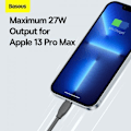 Miniatyrbillede 10 af 11: Baseus Jelly  cable USB-C to Lightning, 20W, 1,2m (black)