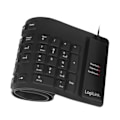 Miniatyrbilde 1 av 6: Logilink | Flexible waterproof Keyboard USB + PS/2 | ID0019A | Flexible keyboard | Wired | DE | Black