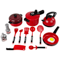 Pikkukuva 2 / 6: A set of red kitchen utensils pots