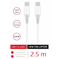 Miniatyrbillede 3 af 4: Swissten Datový kabel TPE USB-C / USB-C PD 5 A (100 W) 2,5 M bílý