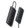 Miniatyrbilde 8 av 11: Baseus Lite Series Hub 5w1 USB-C to 3x USB 3.0 + USB-C + HDMI (black)
