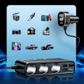 Miniatyrbilde 8 av 9: Joyroom Car Charger 9-in-1, (C+U+U+U+U+U+ 3 cigarette lighter socket) 154W, Black (JR-CL06)