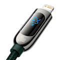 Miniatyrbilde 9 av 11: USB-C cable for Lightning Baseus Display, PD, 20W, 2m (green)