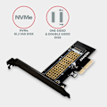 Miniatyrbild 3 av 4: AXAGON PCIe 2x NVMe M.2 Controller | PCEM2-ND