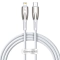 Miniatyrbillede 5 af 5: USB-C cable for Lightning Baseus Glimmer Series, 20W, 1m (White)
