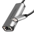 Miniatyrbild 1 av 3: ADE-25RC SUPERSPEED USB-C 2.5 GIGABIT ETHERNETCompact aluminum USB-C 3.2 Gen 1 2.5 Gigabit Ethernet 10/100/1000/2500 Mbit adapter with automatic insta