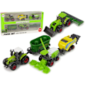 Miniatyrbillede 1 af 4: Farming machinery set Farming vehicles 6 pieces Tractor