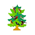 Miniatyrbillede 2 af 3: Wooden Tree Birds DIY Wooden Puzzle Blocks