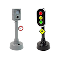 Pikkukuva 7 / 8: Set of Cars with Traffic Lights and Road Signs