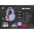 Miniatyrbillede 5 af 6: Mars Gaming MH-GLOW RGB Chroma Flow Gaming Headphones 3.5mm / USB