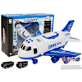Pikkukuva 1 / 6: Police Folding Plane with Cars 1:64 with lights and sounds