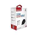 Miniatyrbillede 6 af 7: PROMATE PowerPort-33 GaNFast Charger adapter 33W / USB-C PD / USB-A