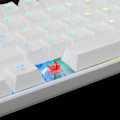 Miniatyrbillede 5 af 8: White Shark GK-2022 Shinobi Red Switch, White US