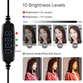 Miniatyrbilde 8 av 8: Ring LED lamp Puluz with adjustable base PU391