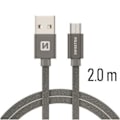 Pikkukuva 4 / 5: Swissten Textile Quick Charge Universal Micro USB Data and Charging Cable 2m