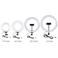 Miniatyrbilde 1 av 8: Ring LED lamp Puluz with adjustable base PU391