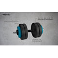 Miniatyrbilde 6 av 6: Dumbbell Adjustable Synthetic AVENTO 42DF 15kg