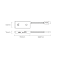 Miniatyrbillede 8 af 11: Baseus Lite Series Hub 6w1 USB-C to 2x USB 3.0 + USB-C + HDMI + SD/TF (black)