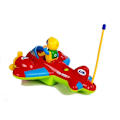 Pikkukuva 3 / 5: Baby R/C Airplane with Remote Control Steering Wheel Red
