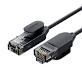 Miniatyrbillede 2 af 3: PATCH CORD UTP Ugreen Cat6A, "NW122" fire din cupru, tiny cable, viteza maxima 10 Gbps, 2m, negru "70334" (timbru verde 0.08 lei) - 6957303873340