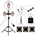 Miniatyrbild 1 av 3: Tripod Mount Puluz with 26cm LED Ring Vlogging 1,1m  PKT3070B
