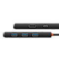 Miniatyrbilde 4 av 11: Baseus Lite Series Hub 5w1 USB-C to 3x USB 3.0 + USB-C + HDMI (black)