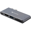 Miniatyrbillede 4 af 6: CANYON hub DS-5 5in1 Thunderbolt 3 4k Space Grey