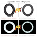 Miniatyrbilde 5 av 8: Ring LED lamp Puluz with adjustable base PU391