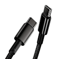Miniatyrbillede 6 af 8: Baseus Type-C - Type-C cable Tungsten Gold Fast charging and data 100W (20V/5A) 1m Black (CATWJ-01)