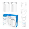 Miniatyrbillede 2 af 5: Cudy M1800 2-pack Dual-band (2.4 GHz / 5 GHz) Wi-Fi 6 (802.11ax) White 1 Internal