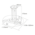 Pikkukuva 6 / 10: Neomounts BEAMER-C80 bracket - full-motion - for projector - black