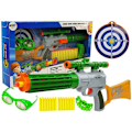 Miniatyrbillede 1 af 6: Foam Cartridge Rifle with target for shooting Grey