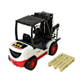 Miniatyrbilde 6 av 7: Forklift Truck Moving Fork Pallet.