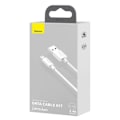 Miniatyrbilde 1 av 11: Baseus Lightning Simple Wisdom cable (2pcs/set) 2.4A 1.5m White (TZCALZJ-02)