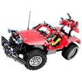 Miniatyrbillede 5 af 8: Construction Blocks Jeep Remote Controlled CADA 2.4G 531 Elements