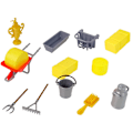 Pikkukuva 5 / 6: Set Farm Stable Figures Combing Horse Accessories