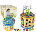 Miniatyrbillede 1 af 6: Educational Wooden Cube Sorter Maze Abacus Game Ludo Pawns