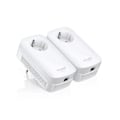 Miniatyrbillede 1 af 8: TP-LINK | AV1300 Gigabit Passthrough Powerline Starter Kit | TL-PA8010P KIT | 1300 Mbit/s | Ethernet LAN (RJ-45) ports 1 | No Wi-Fi | Extra socket