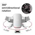 Miniatyrbillede 2 af 8: SUPORT AUTO Baseus Metal Age Gravity pt. SmartPhone, fixare in suport CD/DVD player auto, argintiu "SUYL-J0S" - 6953156291515