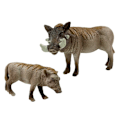 Pikkukuva 2 / 3: Set of 2 Figures African warthog with young  Animals of the World Series