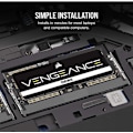 Miniatyrbillede 3 af 4: Pamięć DDR5 Vengeance 32GB/4800 (2*16) CL40 SODIMM, czarna