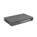 Miniatyrbillede 5 af 7: Lanberg Switch rack 19" POE+ 16x 100MB /2X COMBO  GIGABIT ETHERNET 250W