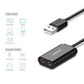 Miniatyrbillede 1 af 3: UGreen USB 2.0 External Sound Adapter Black