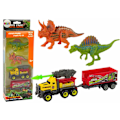 Miniatyrbilde 1 av 3: Dinosaurs Set Rocket Car With Trailer Yellow