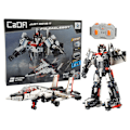 Miniatyrbilde 1 av 7: Construction Blocks Robot Plane Made of Cada Blocks Remote Controlled 917 Elements